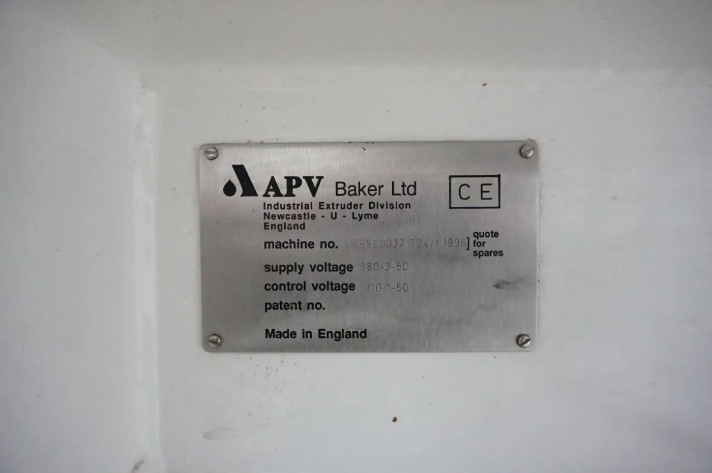 APV Products 50 - Double screw extruder - 2