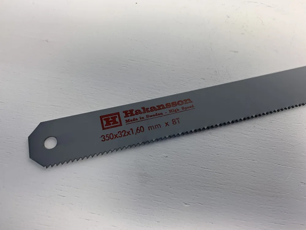 LAME DE SCIE "HAKANSSON" TYPE 350x32x1,6 8 dents