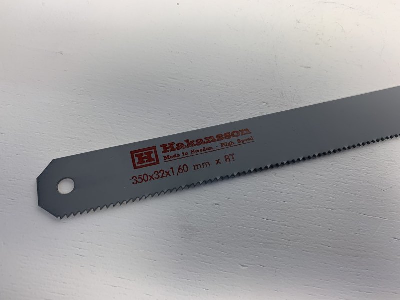 LAME DE SCIE "HAKANSSON" TYPE 350x32x1,6 8 dents