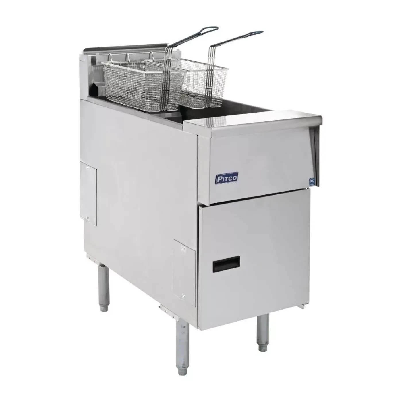 Pitco Single Tank Twin Basket Fryer SE14S-SSTC - islandcatering - 1