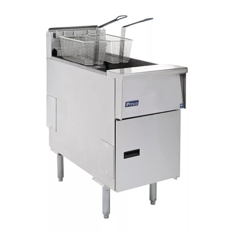 Pitco Single Tank Twin Basket Fryer SE14S-SSTC - islandcatering