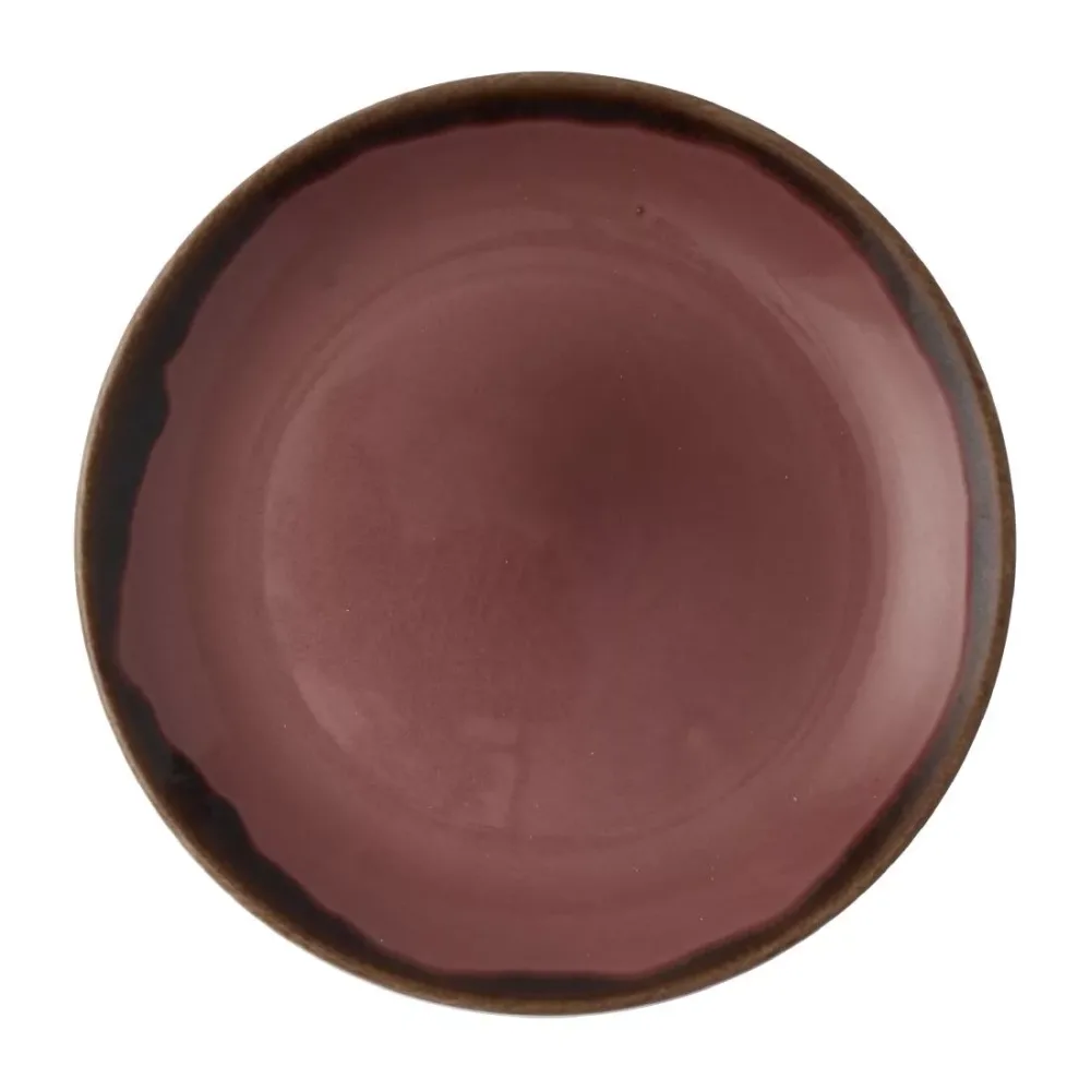 Dudson Harvest Plum Coupe Plate 8.67 inch Box 12 - islandcatering