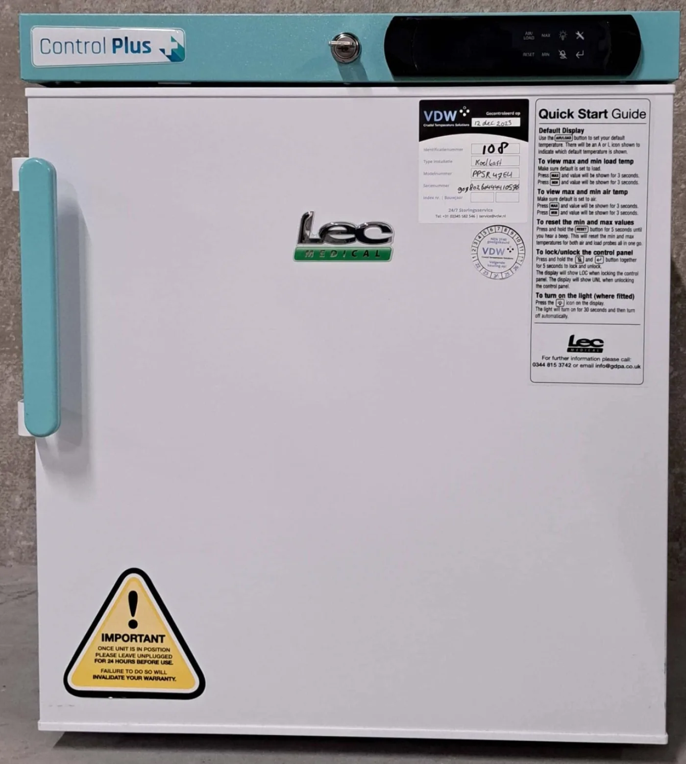 Lec PPSR47 Control Plus Medicijnkoelkast - 1