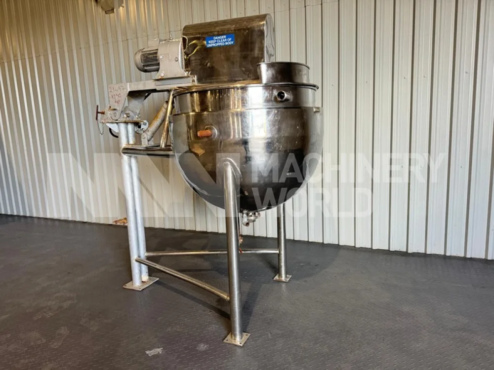 500L Skerman Stainless Steel Jacketed Tank with Scraped Surface Mixer