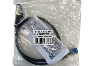 KT-93664 - Goobay - CAT.6A Patch Cable S/FTP 0.5m black