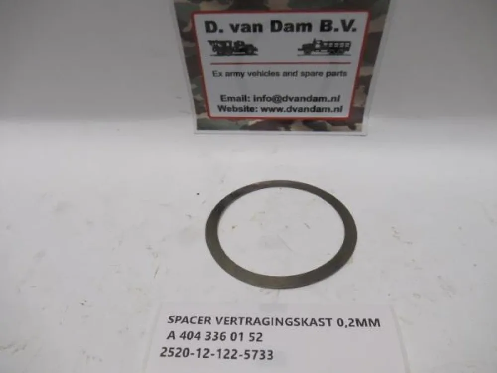 Spacer vertragingskast 0,2MM
