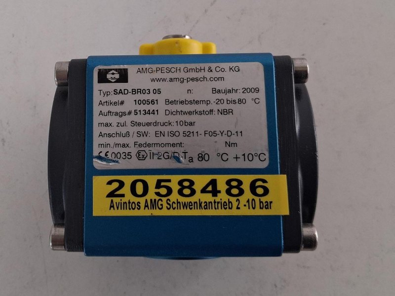 AMG-PESCH SAD-BR03 05 Pneumatischer Schwenkantrieb – ungebraucht