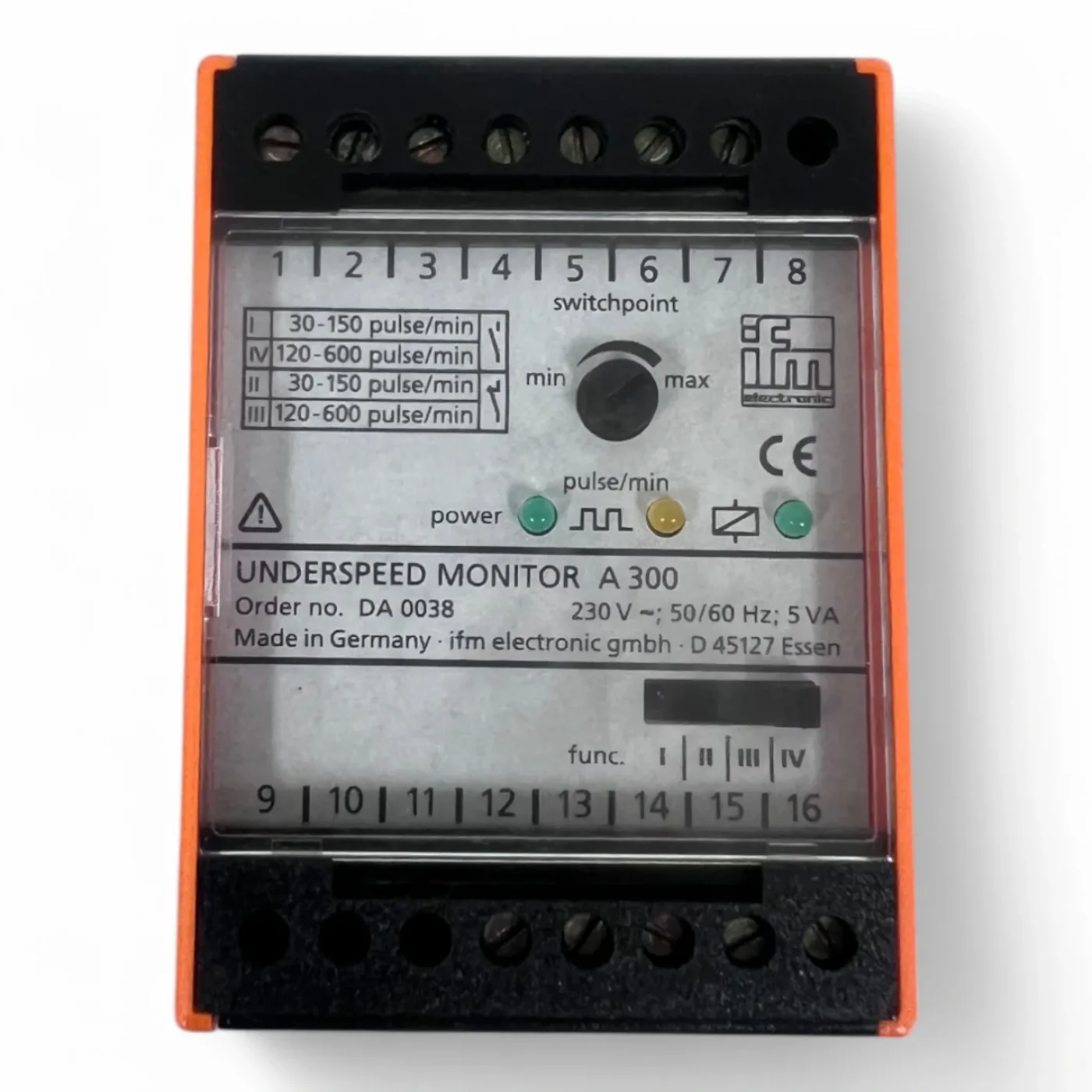 ifm electronic Stillstandswächter DA0025 underspeed monitor A 300 230V - 2