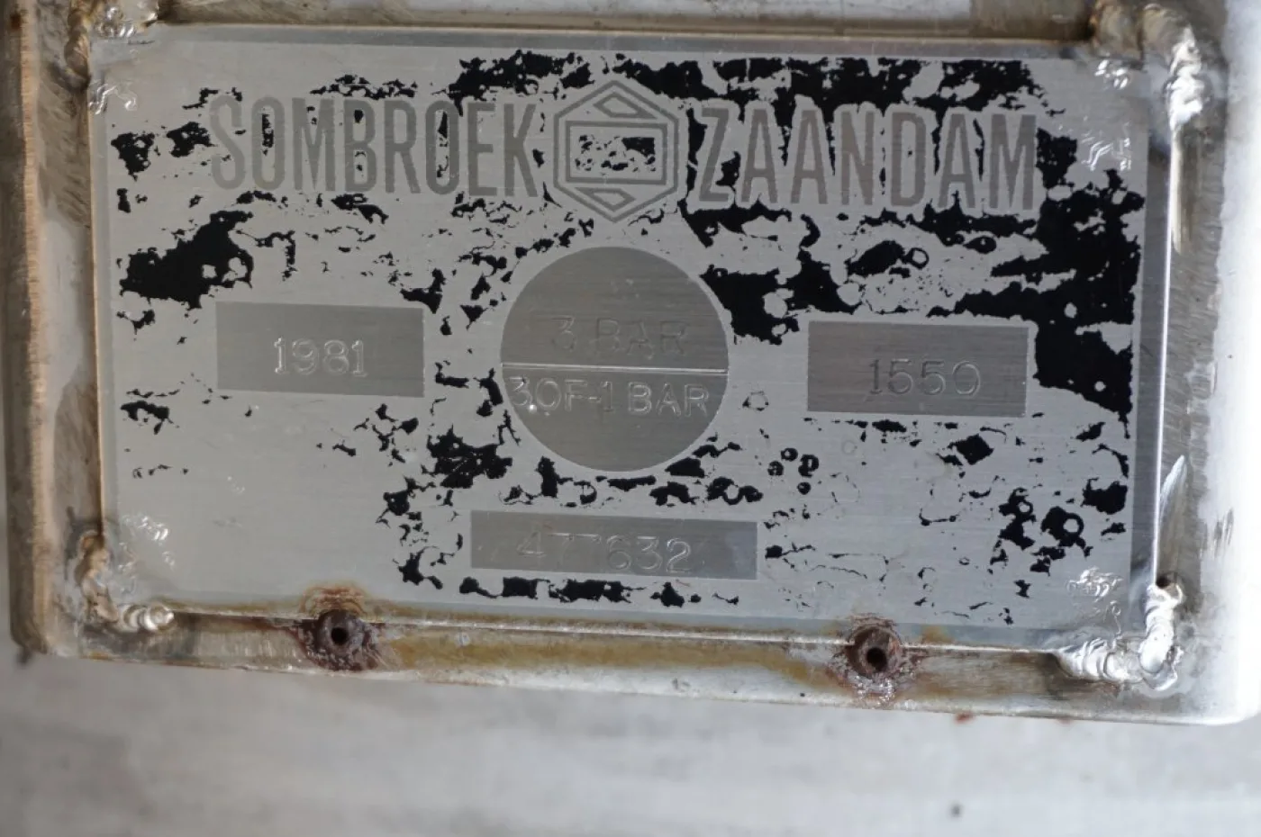 Sombroek Zaandam 600 l Anchor stirrer - Stainless Steel Reactor - 5
