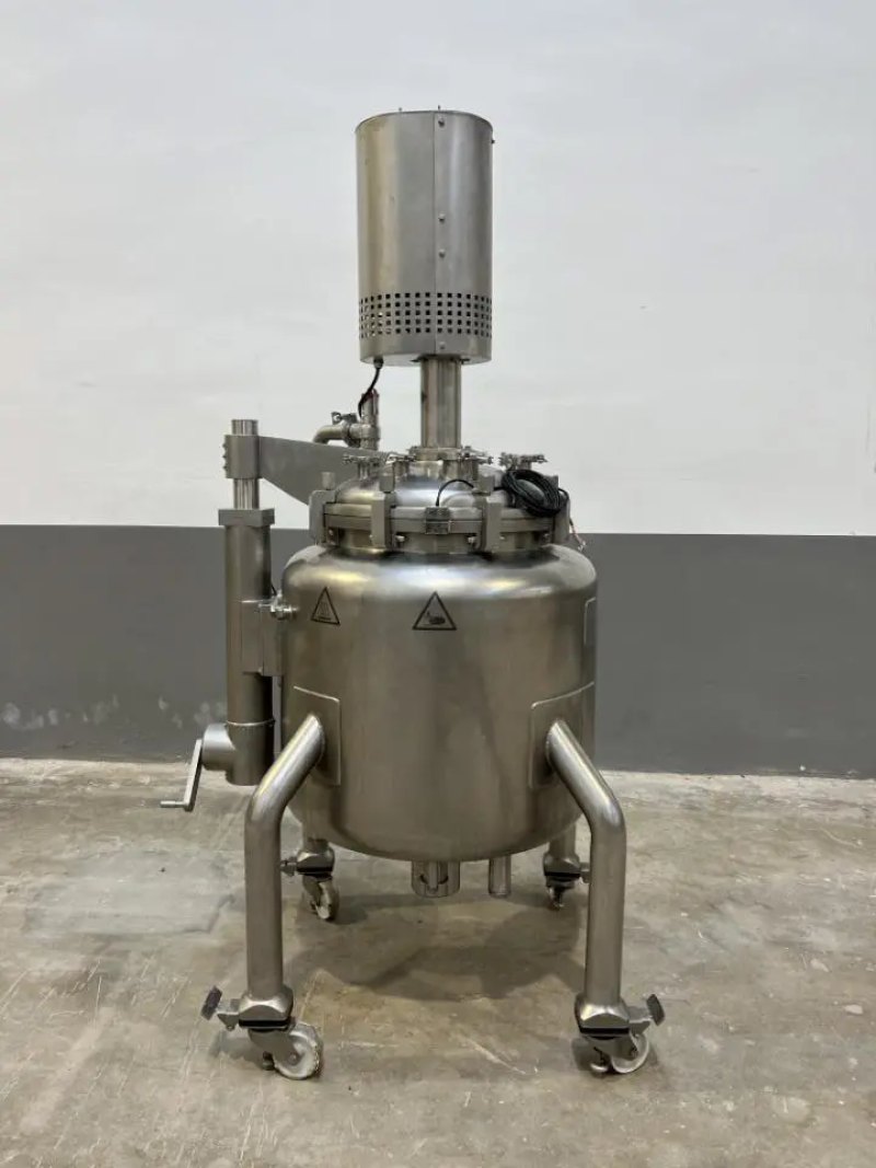 TECHNIC REACTOR STAINLESS STEEL 316L 125 LITERS WITH JACKET AND AGITATION
