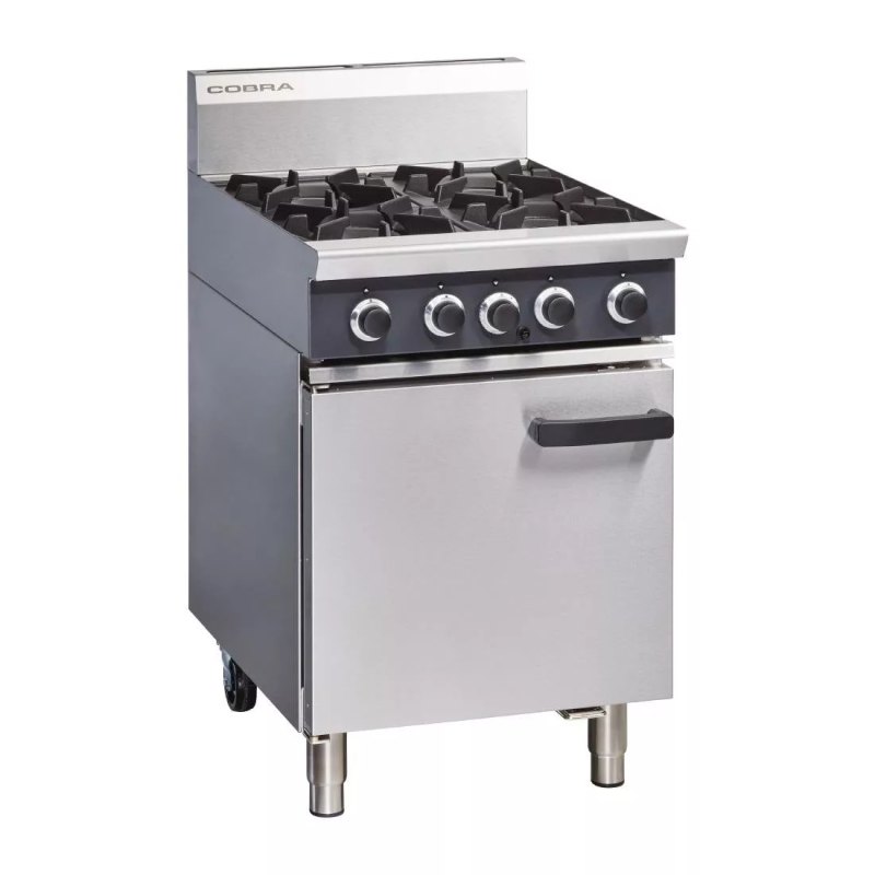 Blue Seal Cobra LPG Range 4 Burner Static Oven CR6D/L - islandcatering