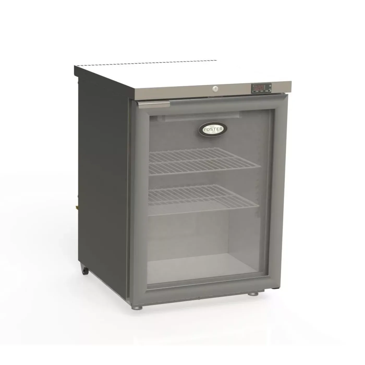 Foster 1 Glass Door 150Ltr Under Counter Fridge HR150G 13/174 - islandcatering - 1
