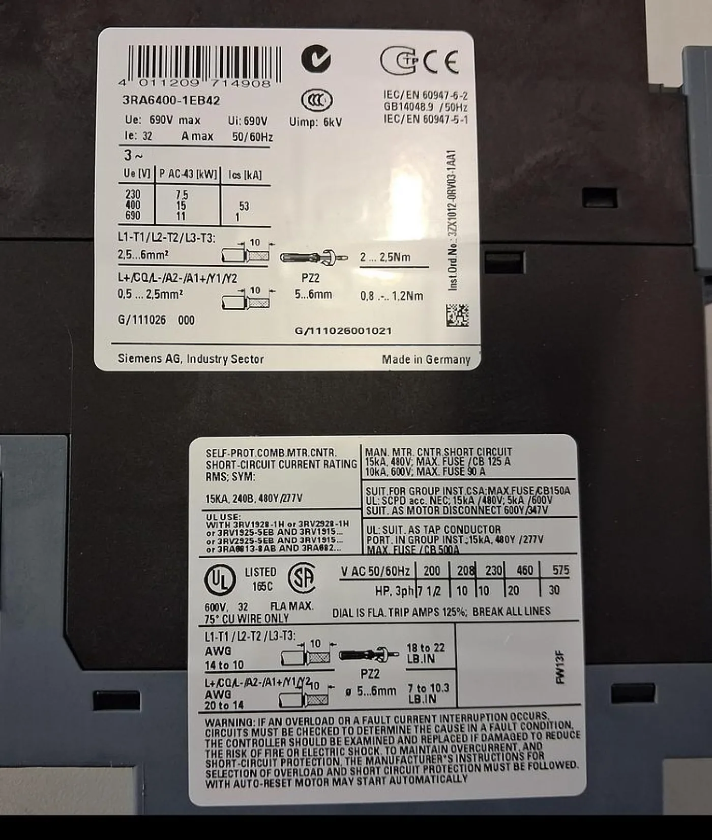 Siemens SIRIUS 3RM1001-1AA04 elektronischer Motorstarter - 2