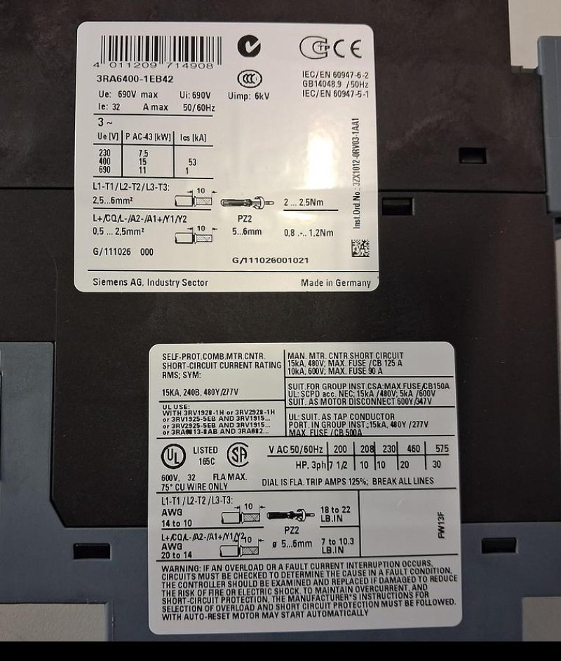 Siemens SIRIUS 3RM1001-1AA04 elektronischer Motorstarter