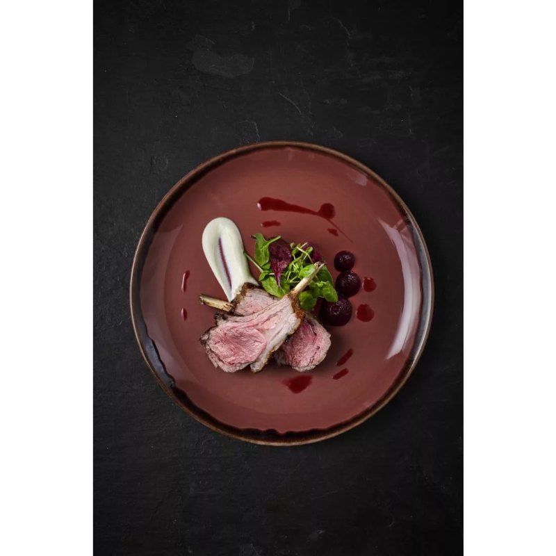 Dudson Harvest Plum Coupe Plate 11.25 inch Box 12 - islandcatering