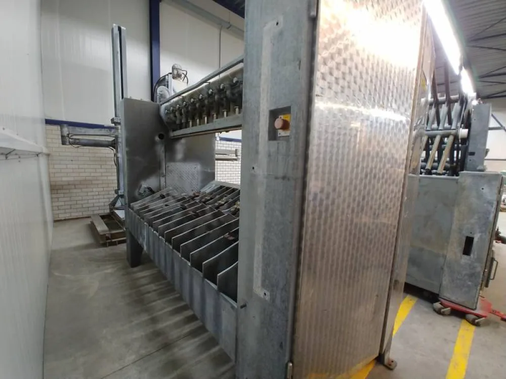Twin-roll dehairing machine