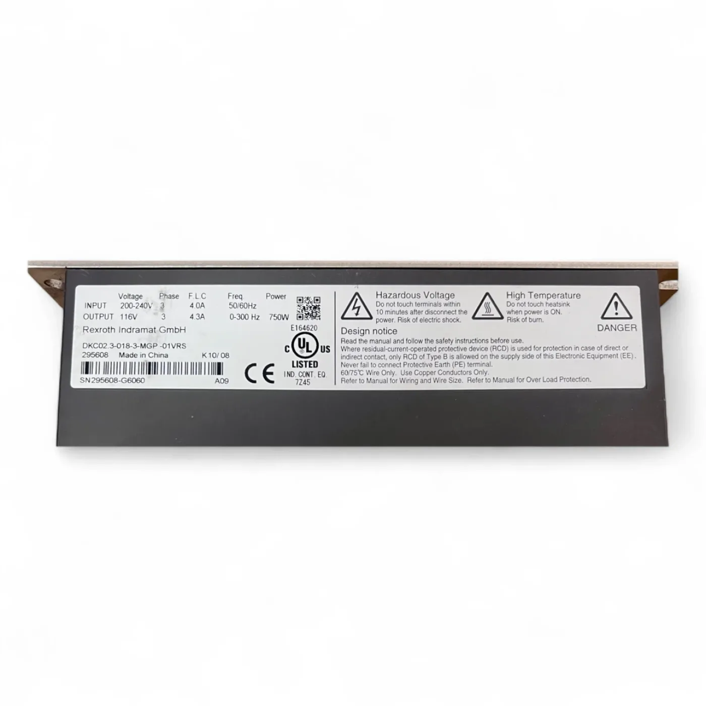 Rexroth Indramat ECODRIVE Cs DKC02.3-018-3-MGP-01VRS Art.-Nr. 295608 - 8