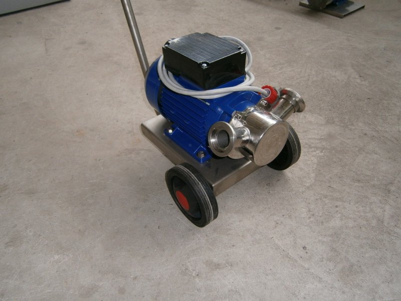 PUMP – ELECTRIC PUMP IN STAINLESS STEEL WITH FOOD NEOPRENE IMPELLER MOD. EURO 40 1 SPEED THREE PHASE 380 VOLT NEW MACHINE