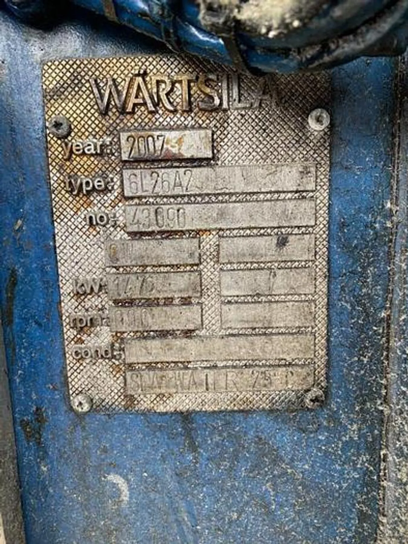 2007 2007 WARTSILA 6L26A2 - 7