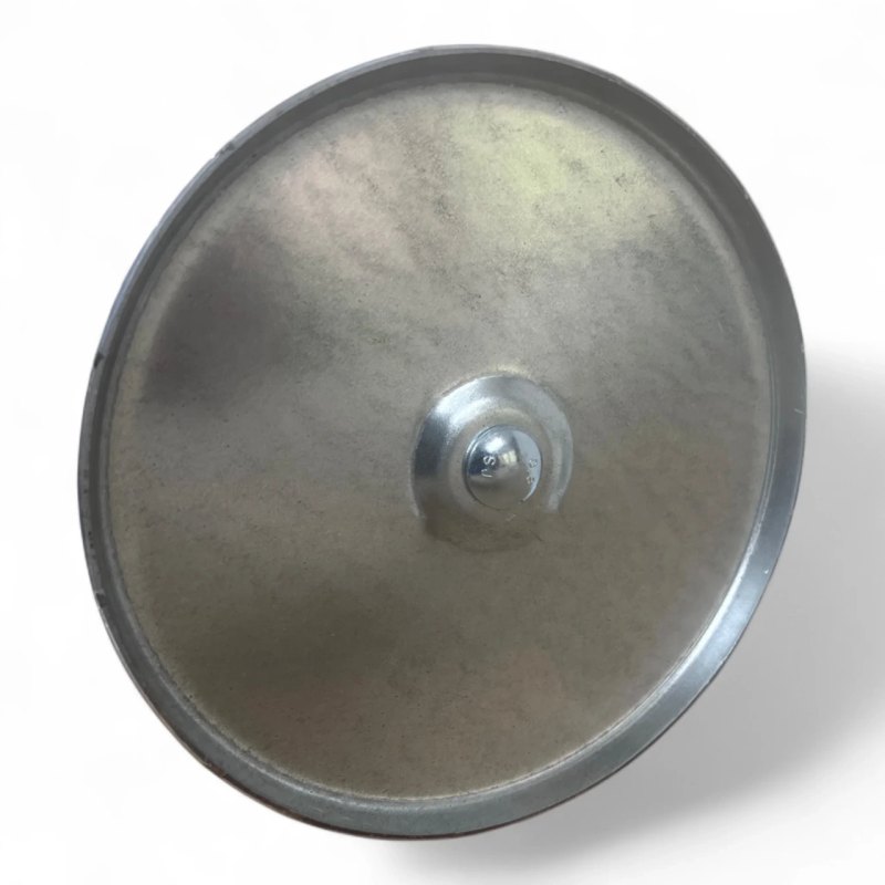 Filterronde Filterdeckel Deckel verzinkt für Filterschlauch D=200 mm mit Gewindebolzen M8x25 (4 Stück)