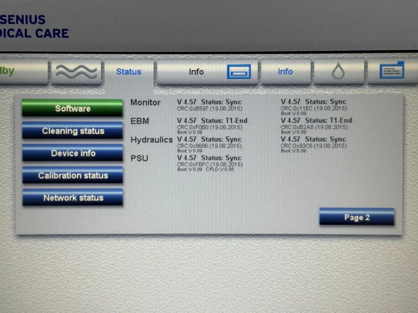 Fresenius 5008S REF: 5008S Hours: 1009 YOM: 2011 - 5