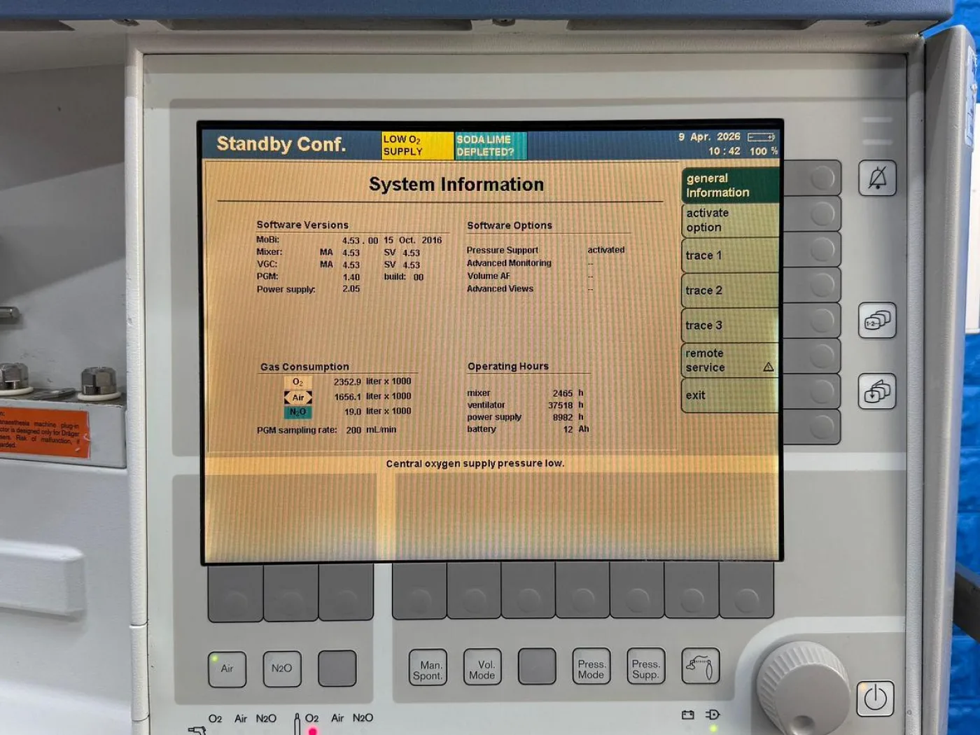 Drager Primus Anaesthesia YOM: 2013 - 6