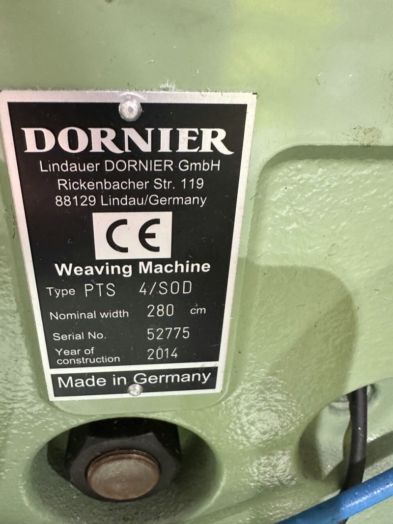 Dornier - rapier loom PTS-4/SOD, ww 280 cm