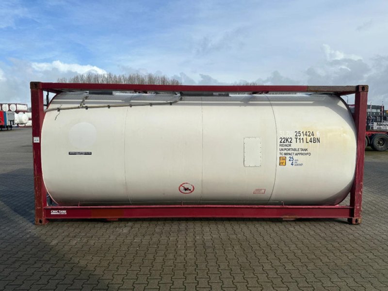 20FT ISO / 25.010L / L4BN / 22K2 / T11 / steam heating / bottom discharge / 2.5Y-TEST/CSC: 07/2027