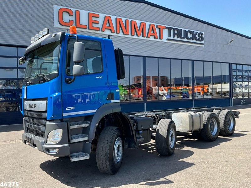 DAF FAD CF 480 8x4 Euro 6 Chassis cabine with PTO