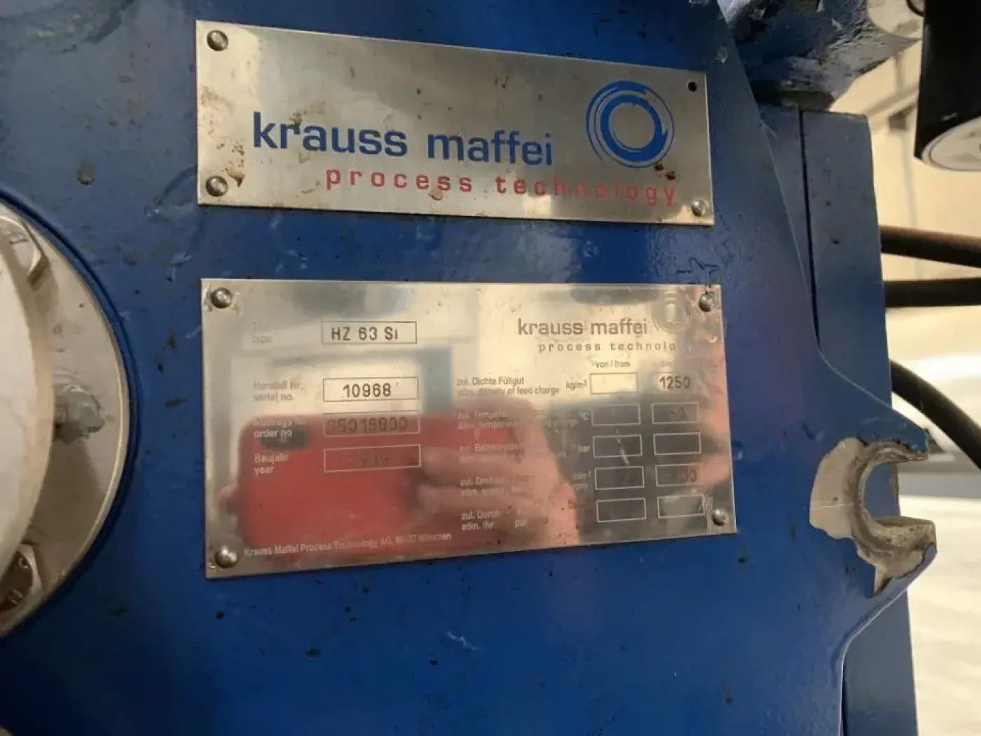 USED KRAUSS MAFFEI HZ 63 Si CENTRIFUGE - 7