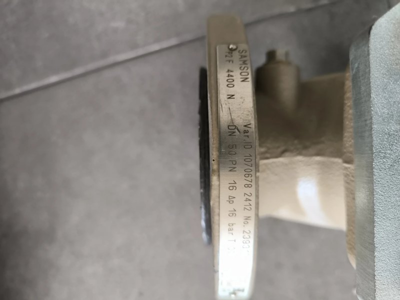 PRESSURE REDUCING CONTROL VALVE SAMSON 2412 DN50 PN16 WITH ACTUATOR TYPE 2413