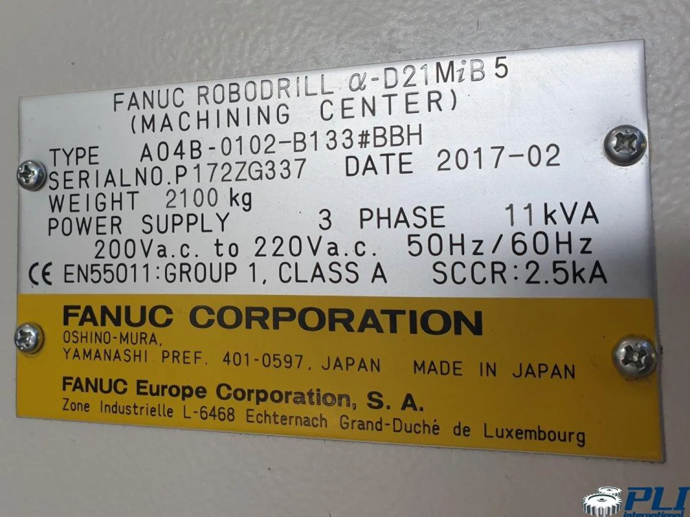 Vertical Machining Centre – FANUC – ALPHA D21 MiB5 - 8