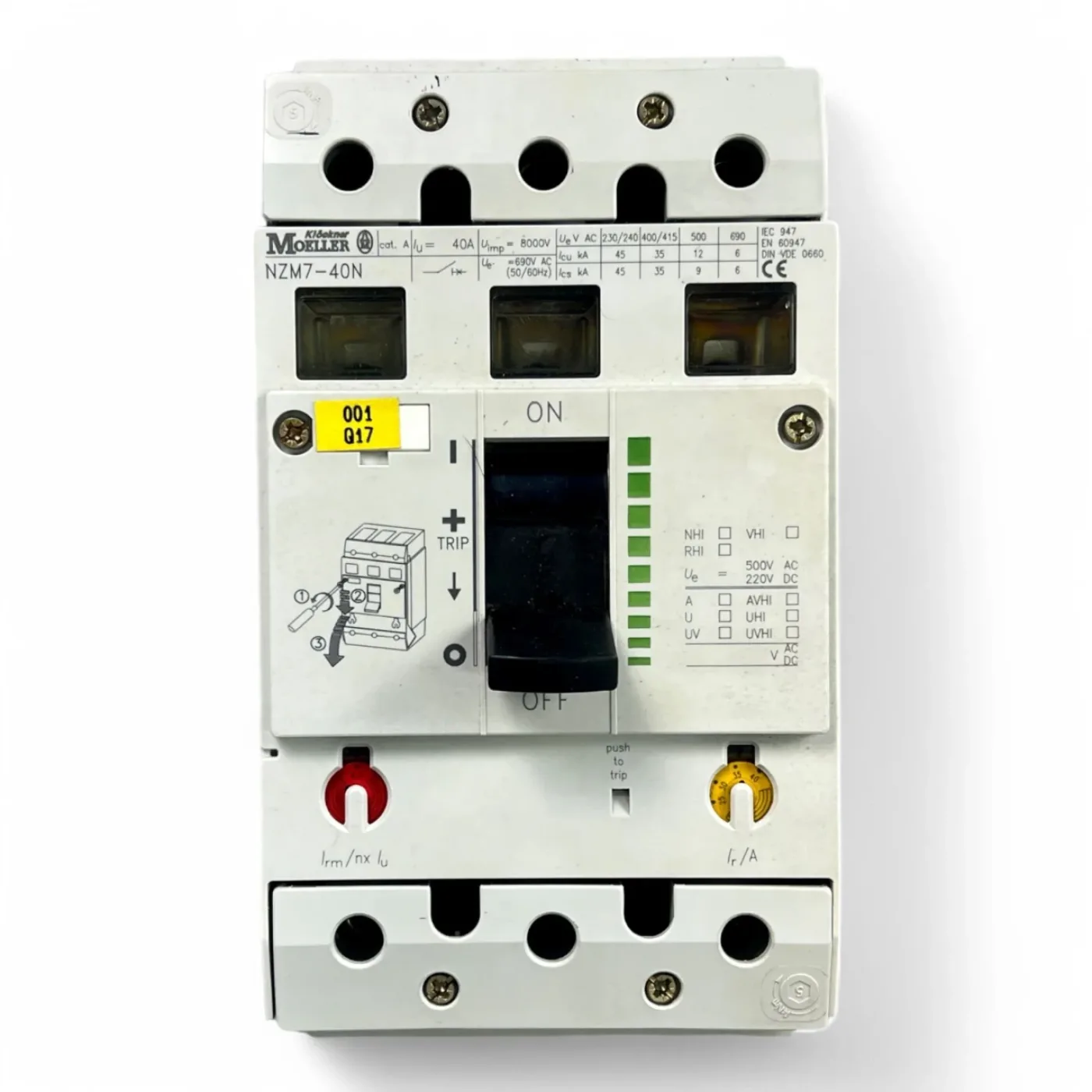 Eaton Klöckner Moeller Klöckner Moeller Eaton NZM7-40N Schutzschalter Art.-Nr. NZM7-40N - 1