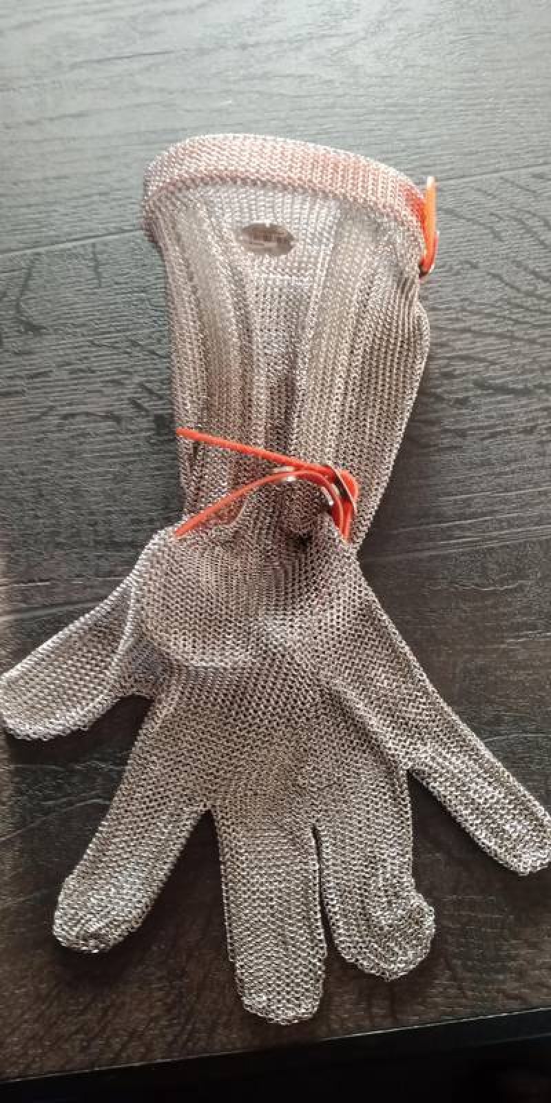 Stainless steel safety glove, long cuff, XL