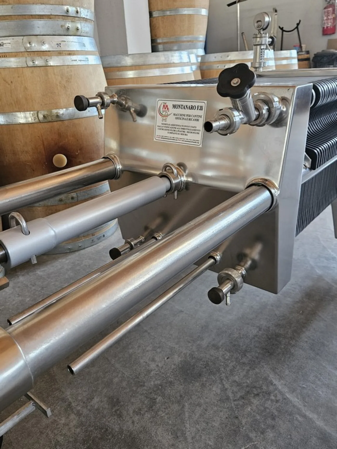 FILTER PLATES SEITZ BRAND MODEL ORION 40X40 41 PLATES, STAINLESS STEEL FRAME, SECOND-HAND MACHINE - 7