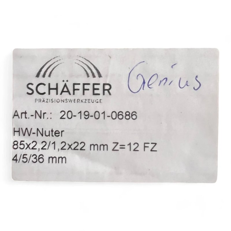 HW-Nuter (Schäffer) D=85, 2,2/1,2, Z=12, b=22