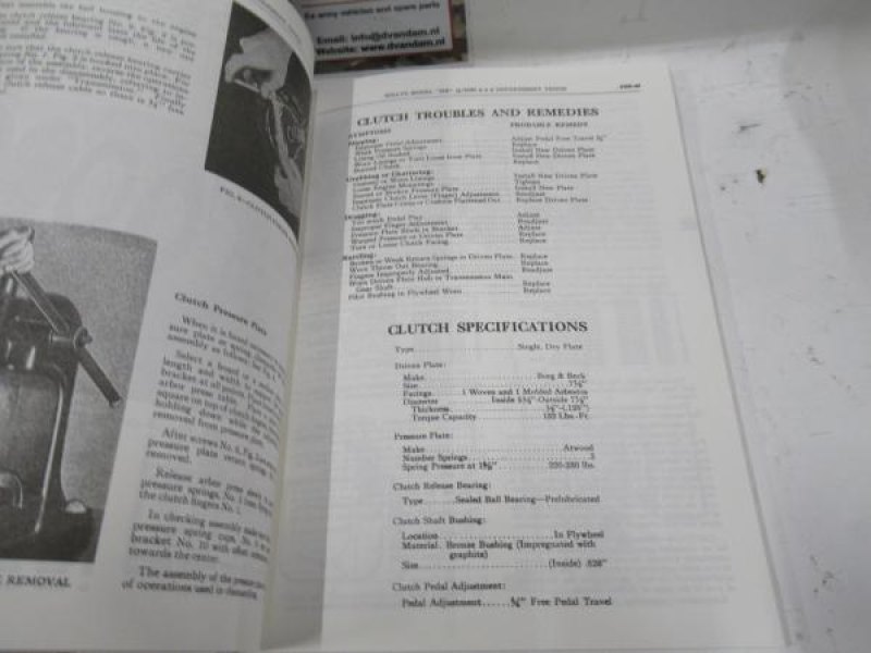 Boek maintenance manual for Willys Truck