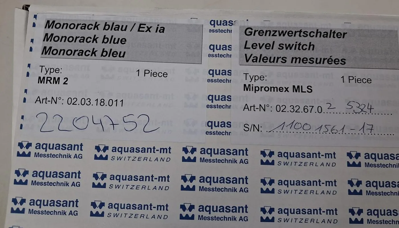 Aquasant Messtechnik MLS 1100 Monorack Transmitter / Control Unit - 5