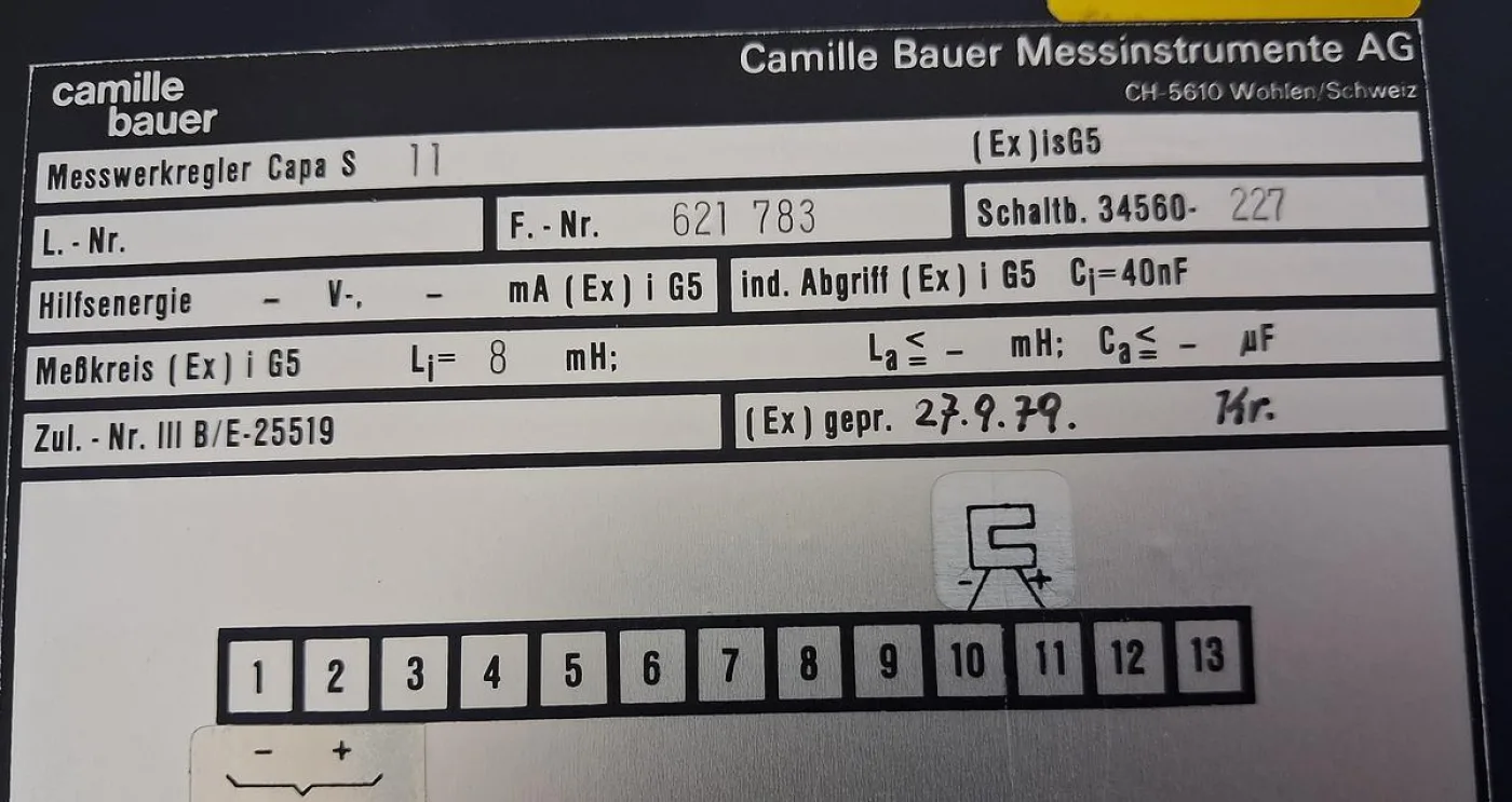Camille Bauer Messspulinstrument 4–20 mA Temperaturanzeige 0–250 °C - 6