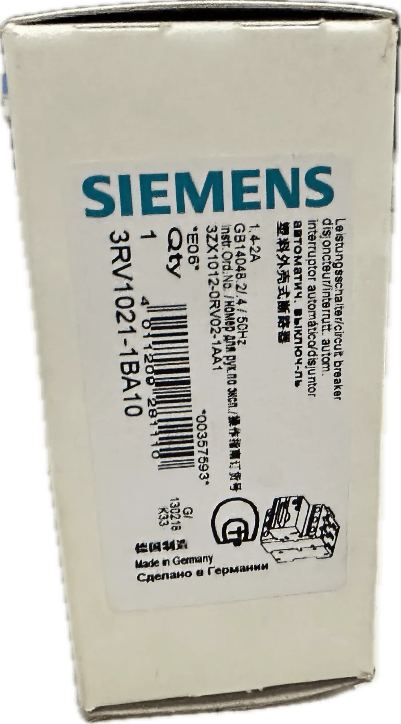 Siemens Leistungsschalter 3RV1021-1BA10 - 3