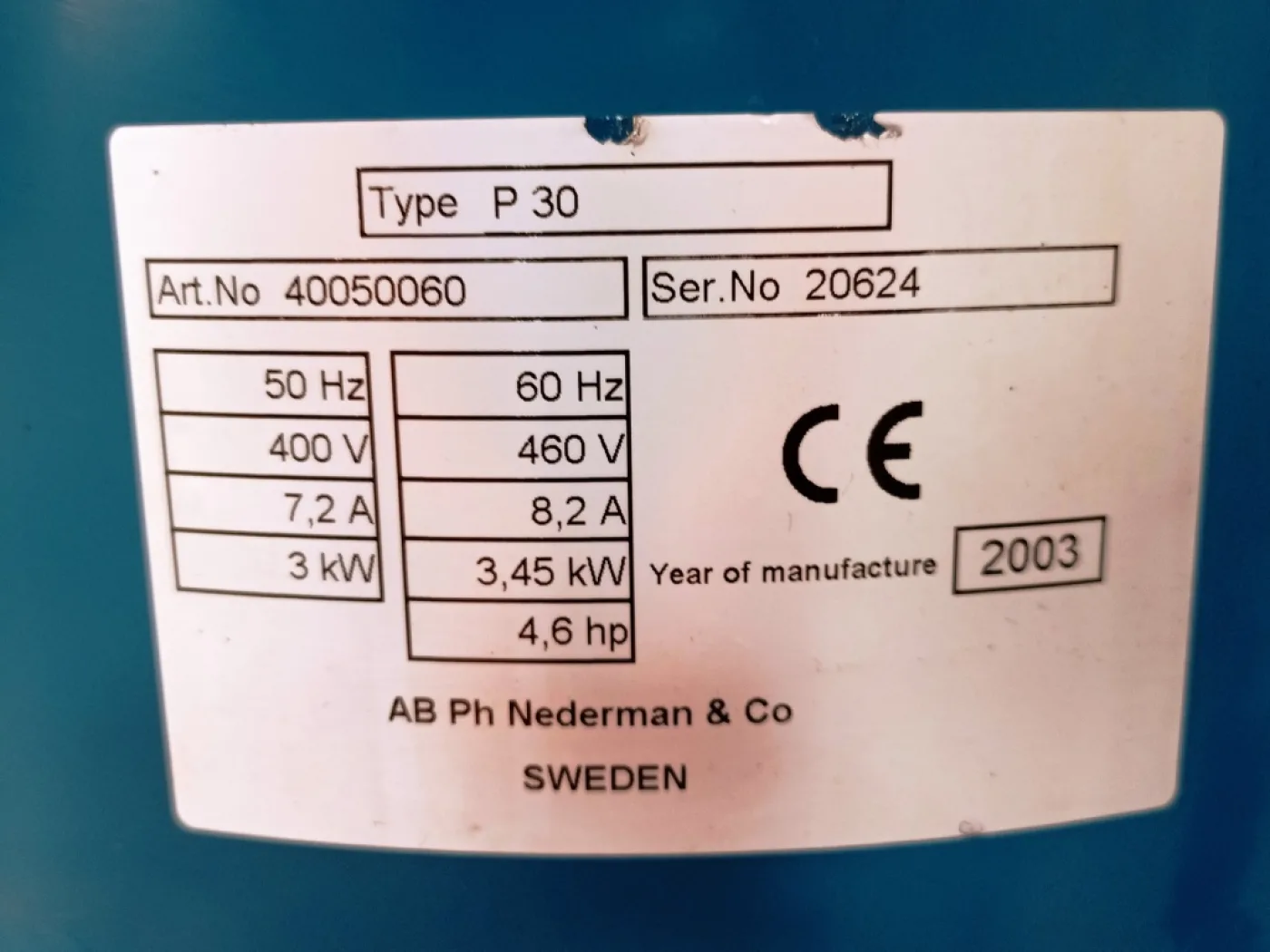 ASPIRAPOLVERE AD ALTO VUOTO – NEDERMAN – MOD. P30 - 4