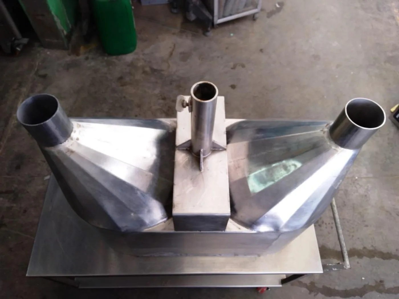 TRAMOGGIA IN ACCIAIO INOX A DUE USCITE - 3