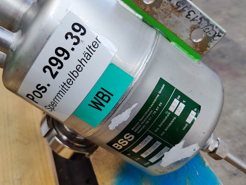 Hinke 340 Ltr. - Pressure vessel