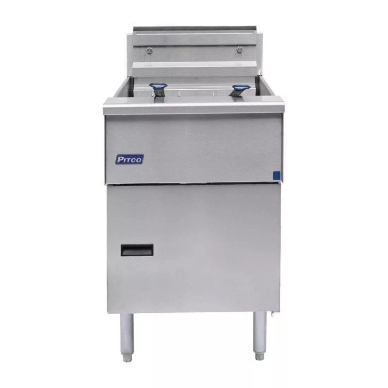Pitco Single Tank Twin Basket Fryer SE18S-SSTC - islandcatering