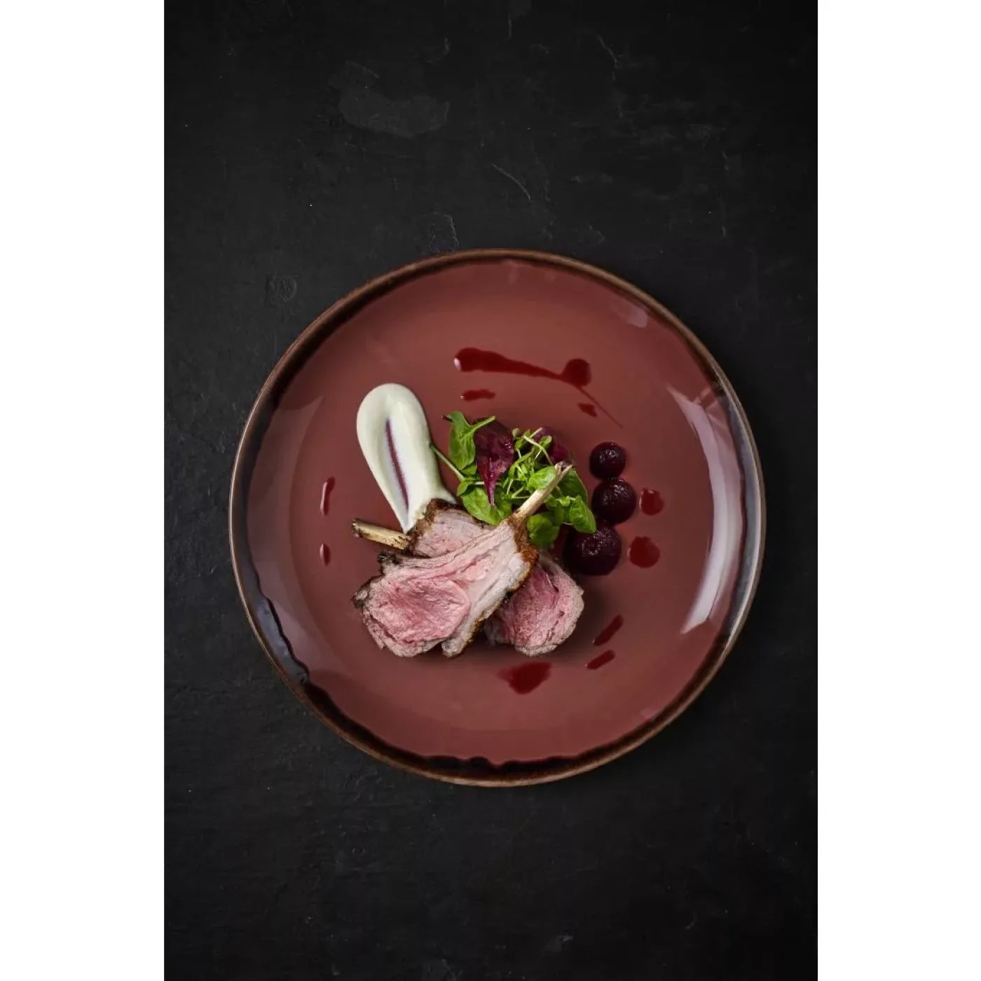 Dudson Harvest Plum Coupe Plate 8.67 inch Box 12 - islandcatering - 3