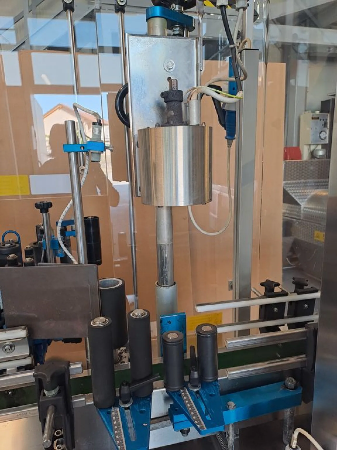ADHESIVE LABELLING MACHINE MEB, MODEL ADL 02, WITH 2 STATIONS, SECOND HAND EQUIPMENT - 2