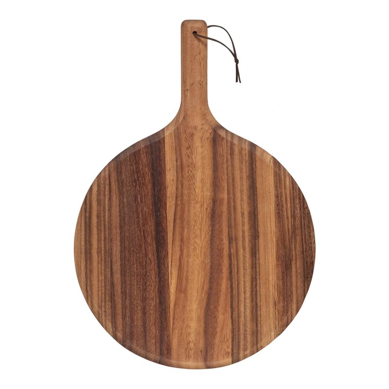 Tala Round Pizza Paddle in Natural Acacia - islandcatering
