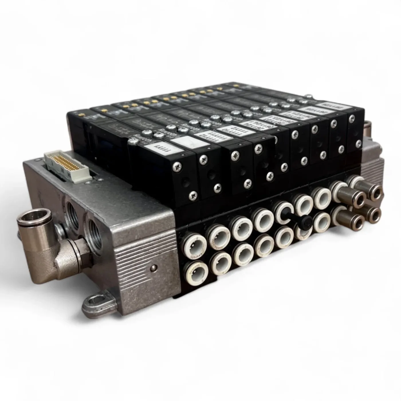 Rexroth Ventilinsel 0 820 055 101G – 9 × R 480 258 424 (IP65, 24 V DC, 10 bar) – passend u.a für HOMAG BOF / BAZ / BHC - 2