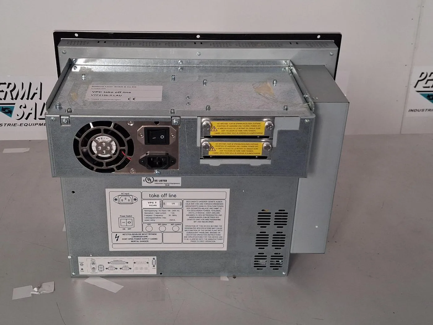 Lauer Systeme VPC take off line VTF215b.III.LAU Industrial Panel PC - 4
