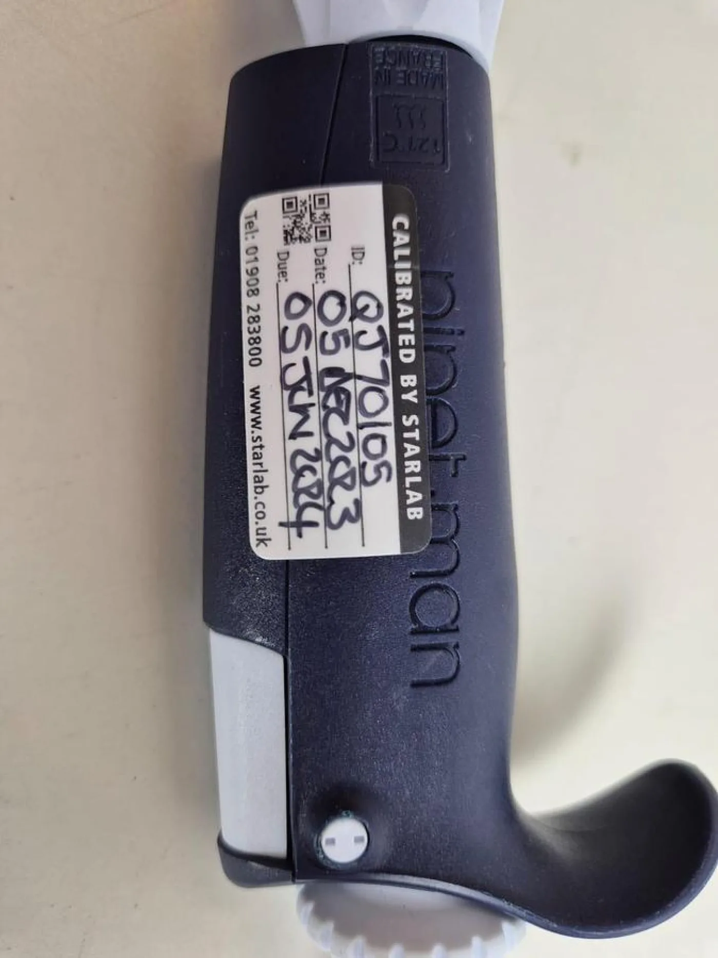 Gilson PIPETMAN P5000 500-5000uL Single Channel Pipette. Purple - 4